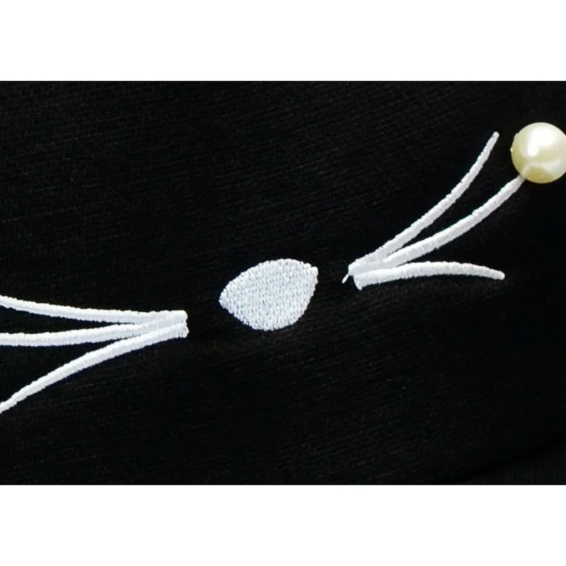 Бейсболка с кошачьими ушками для девочек однотонная регулируемая бейсболка