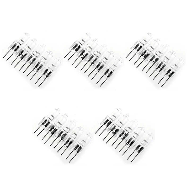 

25 X G4 20W 12V Clear Halogen Capsule Lamp Light Bulbs