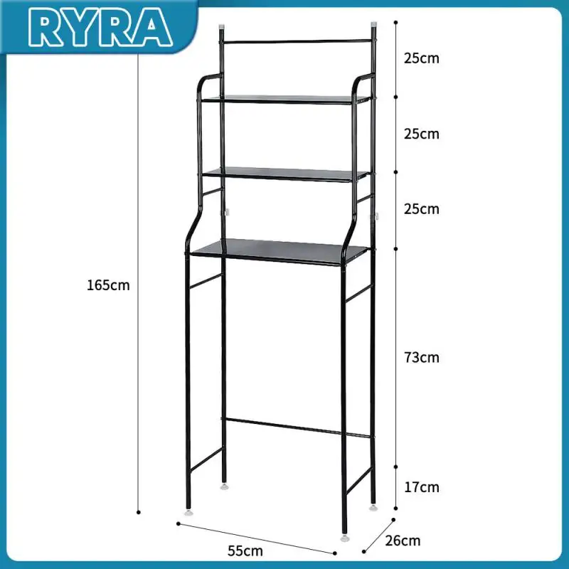 

Трехуровневая полка для унитаза, компактные металлические полки для ванной комнаты, стойка для кухни и стиральной машины, водонепроницаемый Органайзер, подставка для унитаза HWC