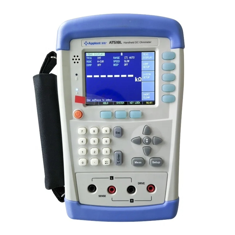 

Anbai AT518L Handheld DC Ohmmeter 10micro ohm-200k ohm Portable Low Resistance Tester