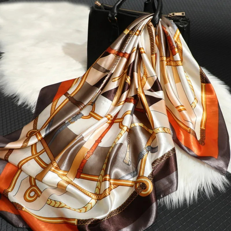 

Elite chain scarf/neckline/muffler/real silk/silk quality/women shirling