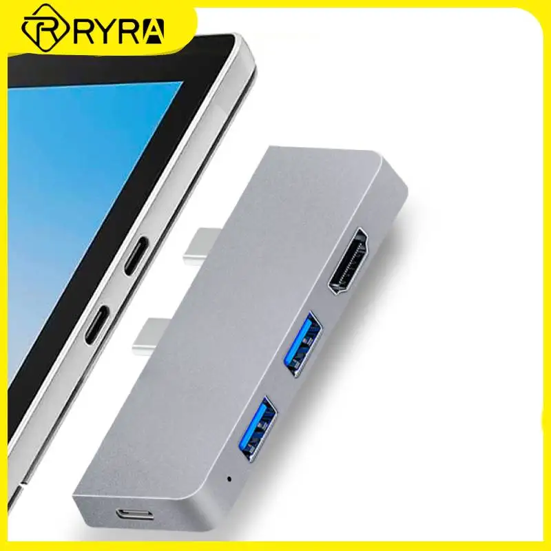 

6-в-1 Расширительная док-станция RYRA USB3.0 Hub Высокоскоростной 4K разветвитель для ПК ноутбука расширитель док-станции совместимый PD кардридер