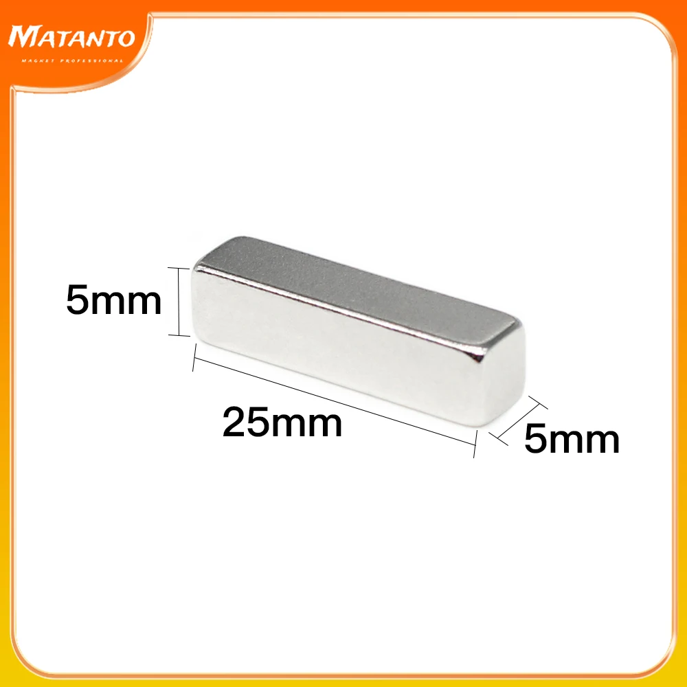 Блок мощный N35 магнитный лист постоянные магниты 25x5x5 мм неодимовый магнит 25*5*5