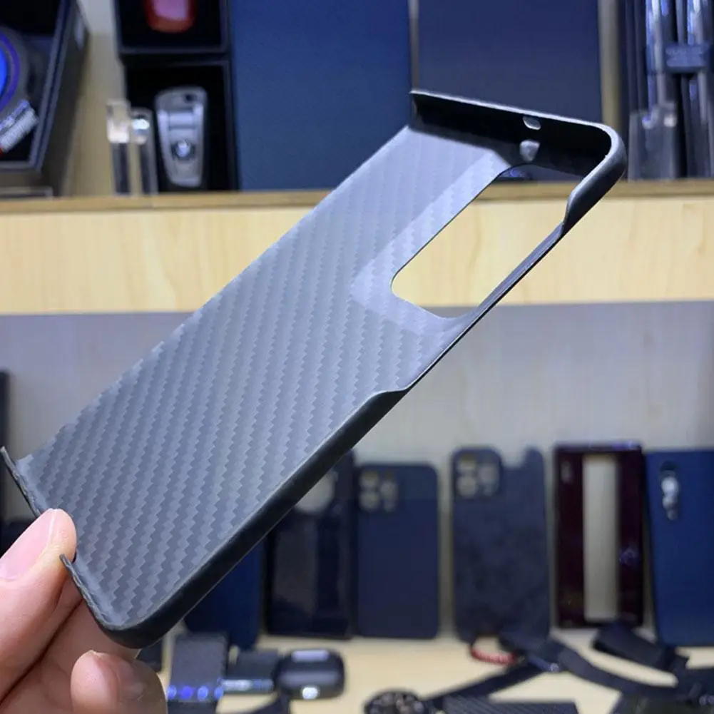 

For Find N Smartphone Ultra-thin Carbon Fiber Pattern Protective Cover Shockproof Folding For Find N A0h4