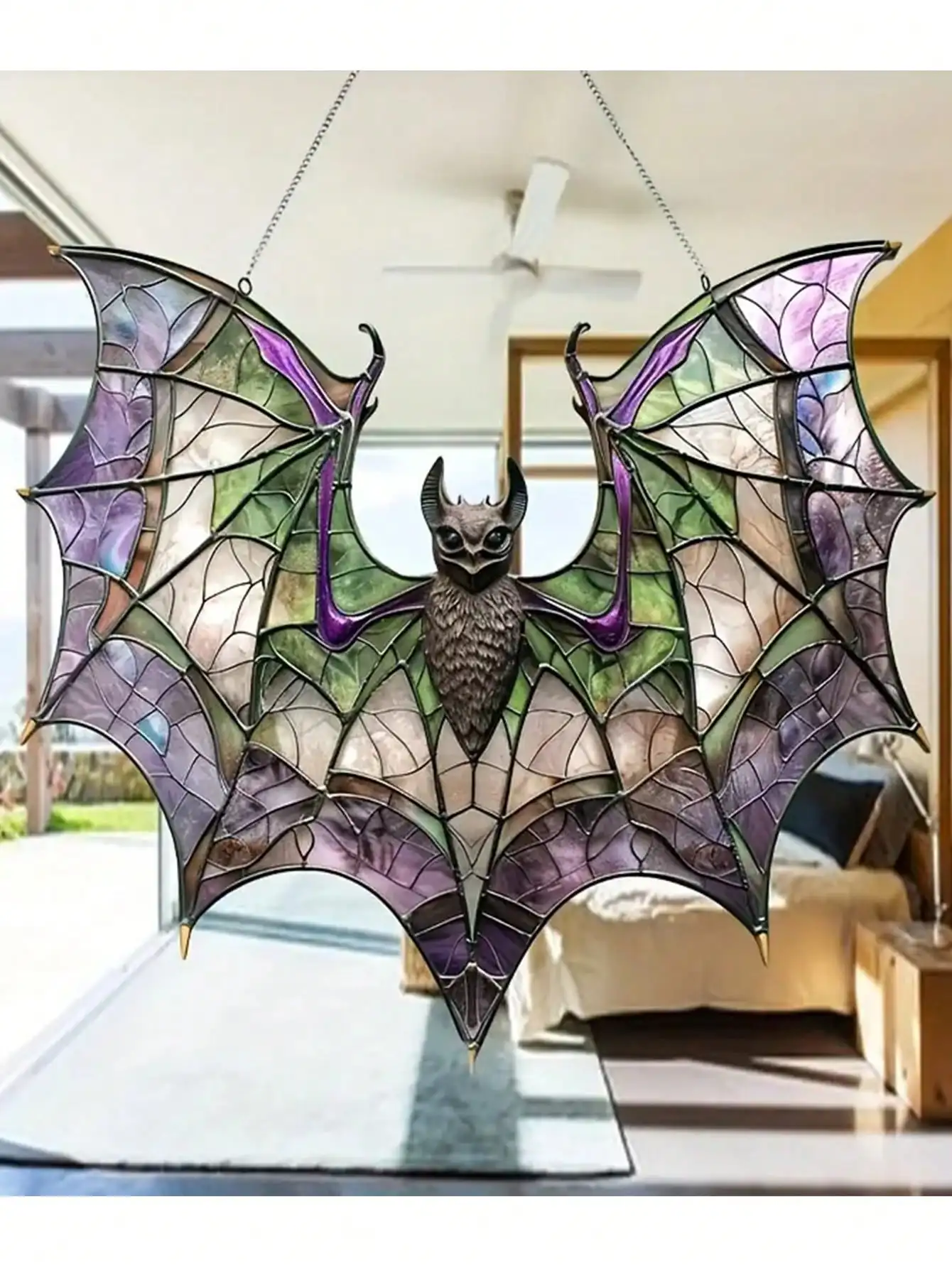 Акриловое Готическое Подвесное Украшение На Окно Летучей Мыши Из Нержавеющей