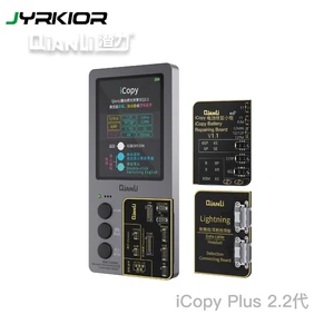 Тестовая плата Qianli iCopy Plus 2,2 с аккумулятором для 7 8 8P X XR XS XSMAX 11PM 12, программатор для передачи вибратора EEPROM с ЖК-дисплеем