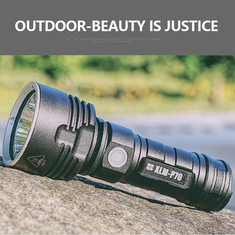 

Flashlight P70 Tactical Flashlight Quad-core Strong Light Flashlight Rechargeable Ultra-bright Long-range Led Searchlight