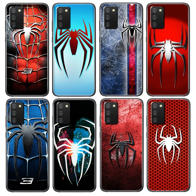 

Spider Man Marvel Cool Black Phone Case For Samsung A73 A72 A71 A54 A53 A52 A51 A42 A33 A23 A22 A21S A13 A04 A03 5G