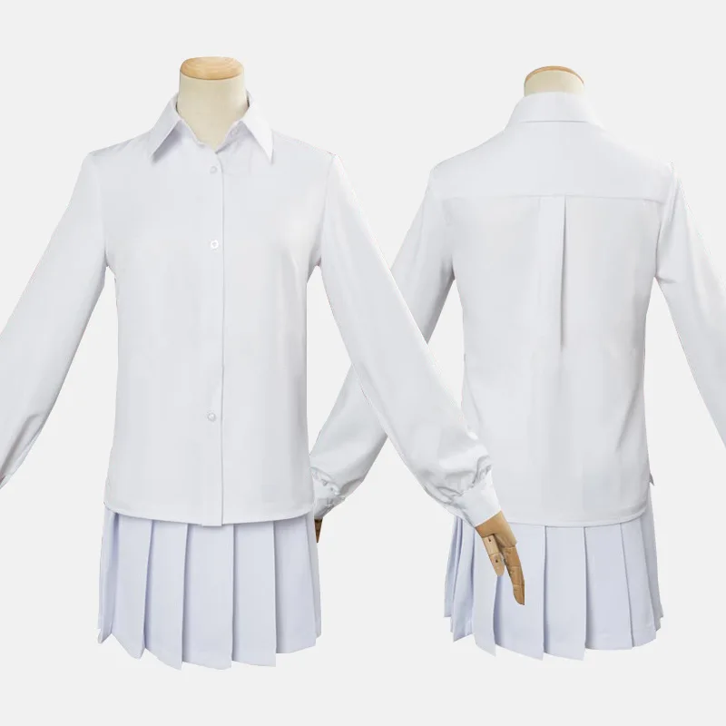 

The Promised Neverland Cosplay Costume Student Uniform Emma Norman Ray Cosplay Wig Washable Tattoo Stickers