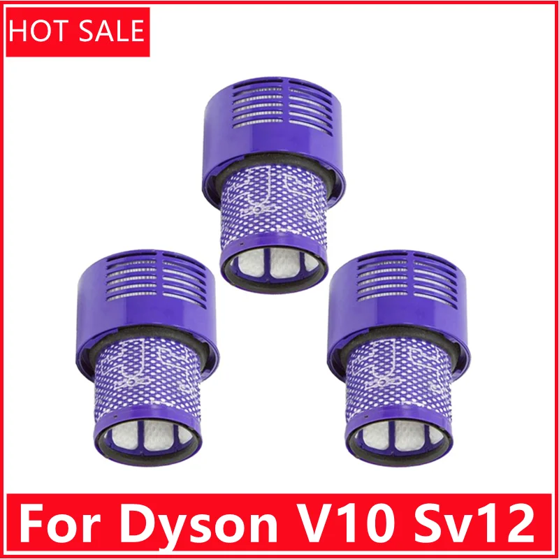 Washable Big Filter Unit For Dyson V10 Sv12 Cyclone Animal Absolute Total Clean Cordless Vacuum Cleaner, Replace Filter