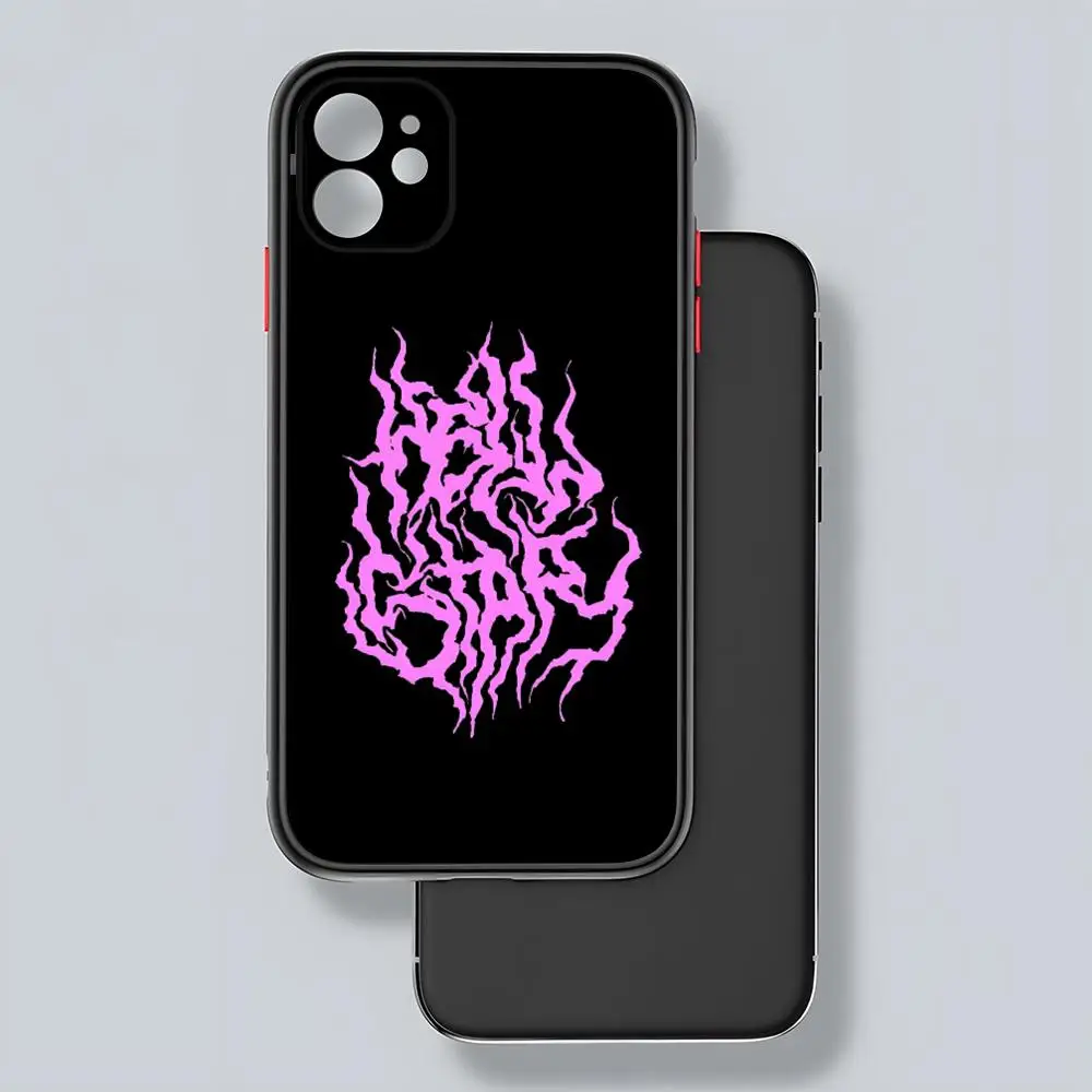 H-HellstarS модный чехол для телефона с матовой прозрачной задней панелью IPhone 16 15 14 13 12