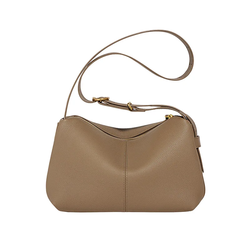 Togo Genuine Leather Handbag Luxury Pillow Bag for Women Solid Color Shoulder Bags Fashion Desinger Handbags Female Purse