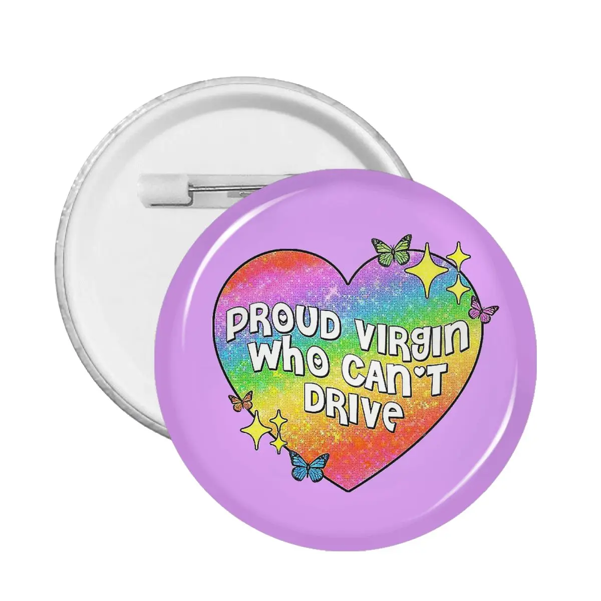 

Значок с надписью Proud Virgin Who Can't Drive для одежды, значки, броши, металлические булавки для влюбленных