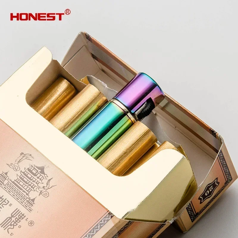 HONEST-металлическая мини-тонкая прикуриватель в форме сигарета 2025 бутановый газ