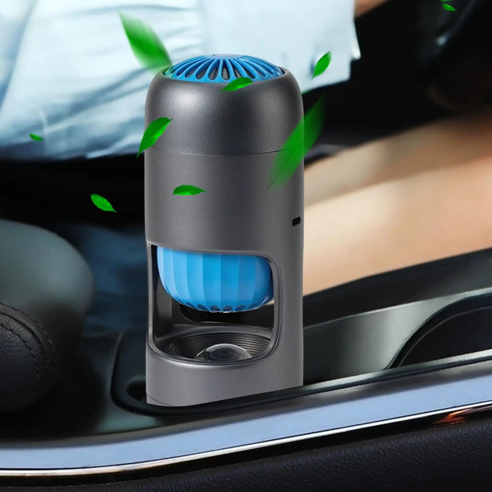 

Car Air Cleaner Adjustable Wind Speed Aluminum Alloy Body for Kitchen Bedroom Wardrobe Auto