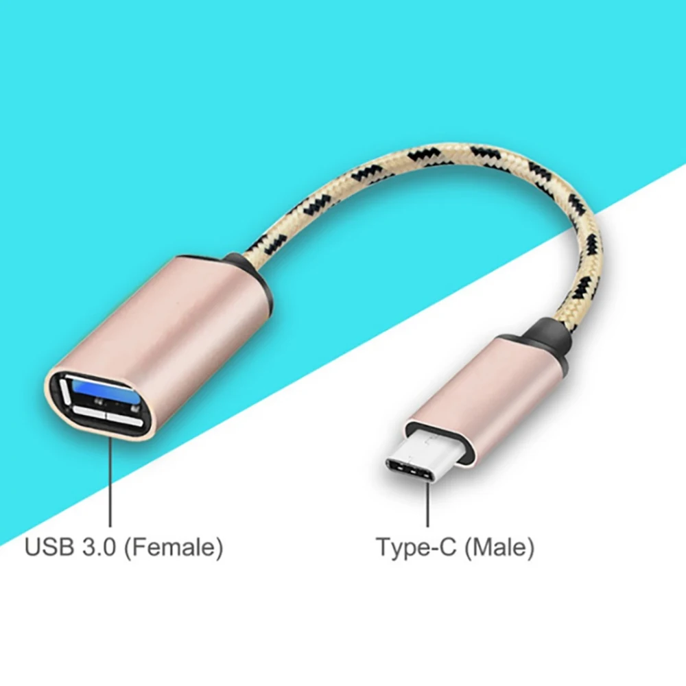 

USB Type C Male To USB 3.0 A Female OTG Data Cord Adaptor For MacBook Pro Samsung Universal Type-C Interface Phone Adapter Cable
