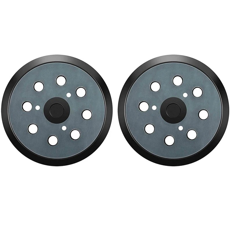 

2Pcs Replacement Sander Base Pads Round Hook and Loop Backing Pad Orbital Sander Replacement Pad 125mm 8 Hole