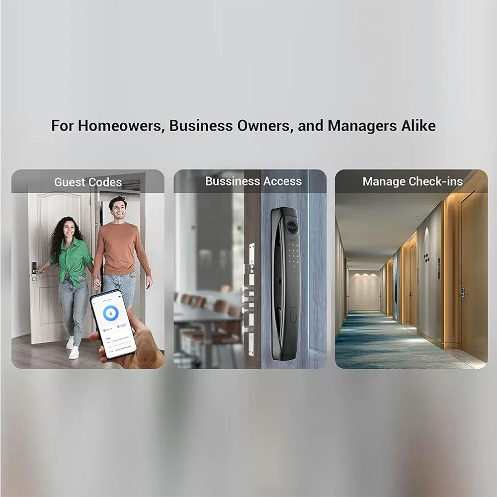 Цифровой умный дверной замок домофон интеллектуальный с камерой мониторинг в