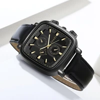 men sports watch square fashion students couple luxury leather watch causal dating male female watches