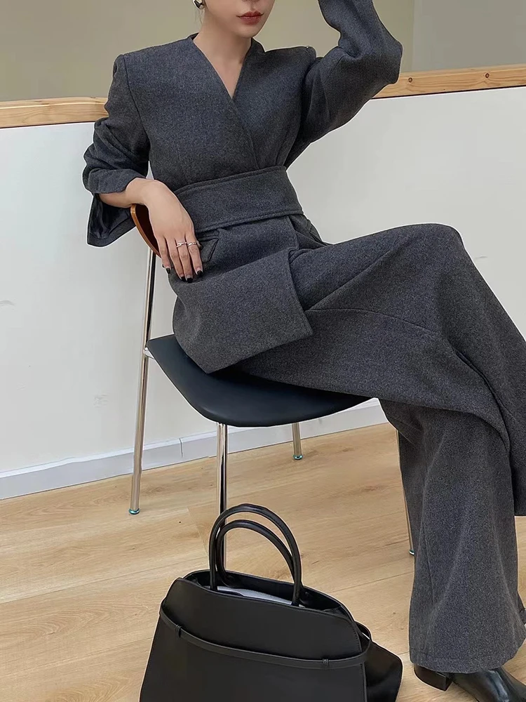 BZVW Повседневный комплект из двух предметов женский однотонный пиджак с