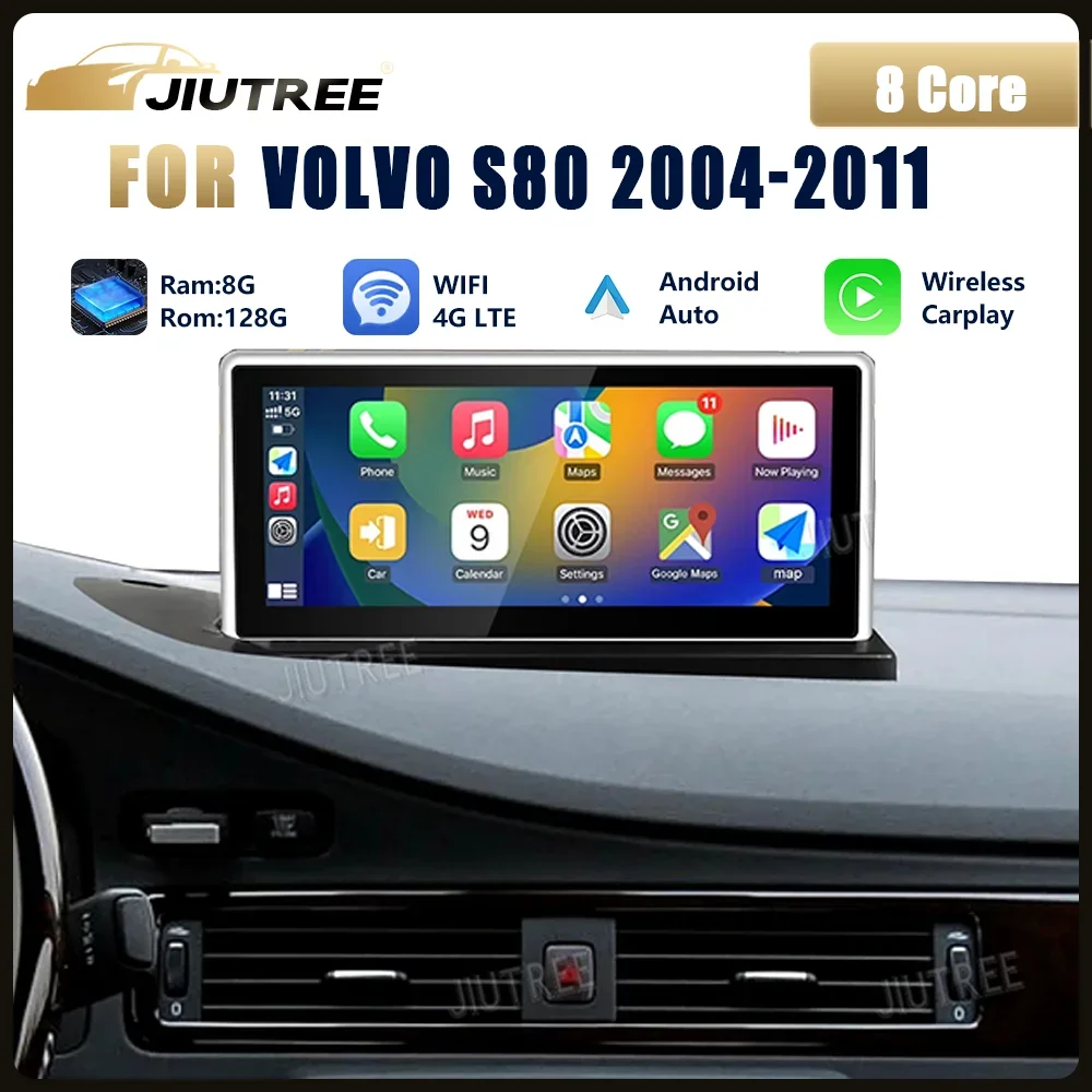 Автомагнитола 2DIN для VolVo S80 8 8-2004 2011 дюйма GPS