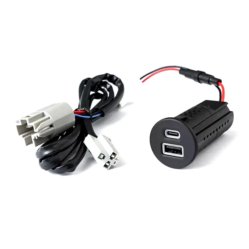 

Для Ford Focus Taurus Mondeo Kuga ESCAPE SE SUV LED Type-C + USB Dual Media HUB Box Module LED USB зарядное устройство OEM:LU5T-19J211-AA