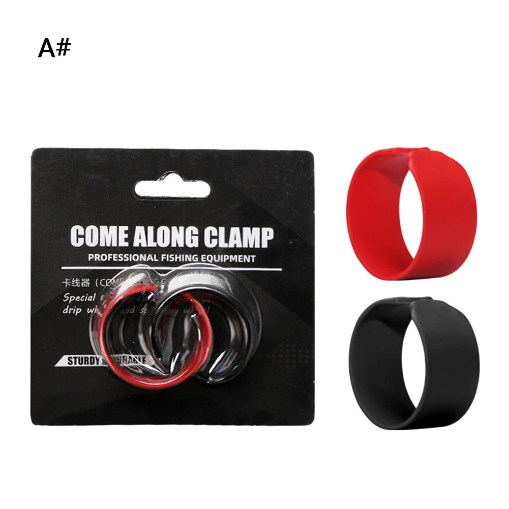 

2pcs Fishing Rod Wheel Clamp Easy Clamping Cable Winder Clean Fishing Wheel Line Lock Line Stop Line Device Fishing Gear Tackle