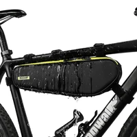 bicycle triangle bag bike frame front tube storage 3l full waterproof cycling case bicycle pouch mtb riding bag bike accessories