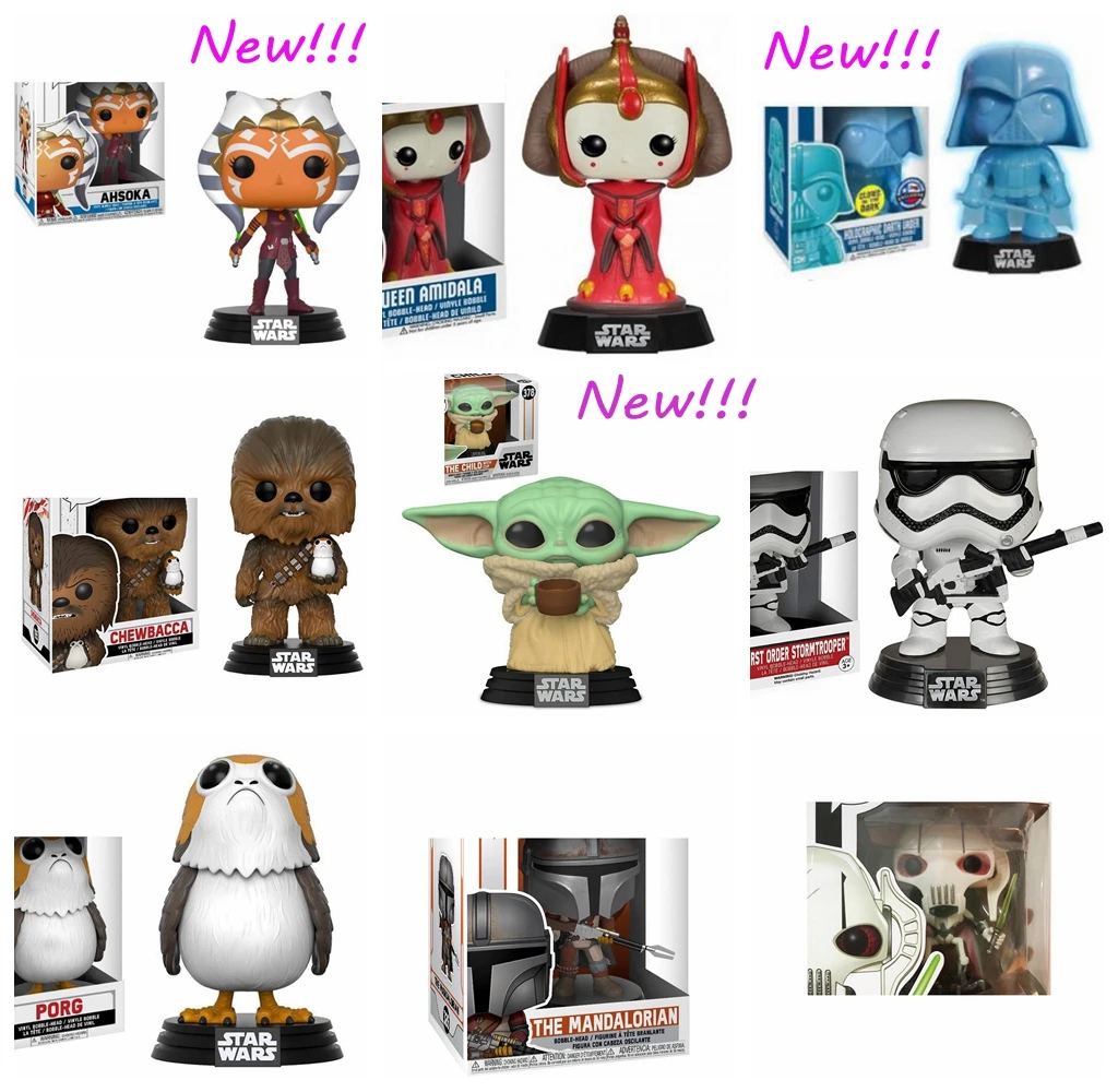 Экшн-фигурки FUNKO Звездные войны игрушки для детей йода штурмовик Люк скиуокер Лея