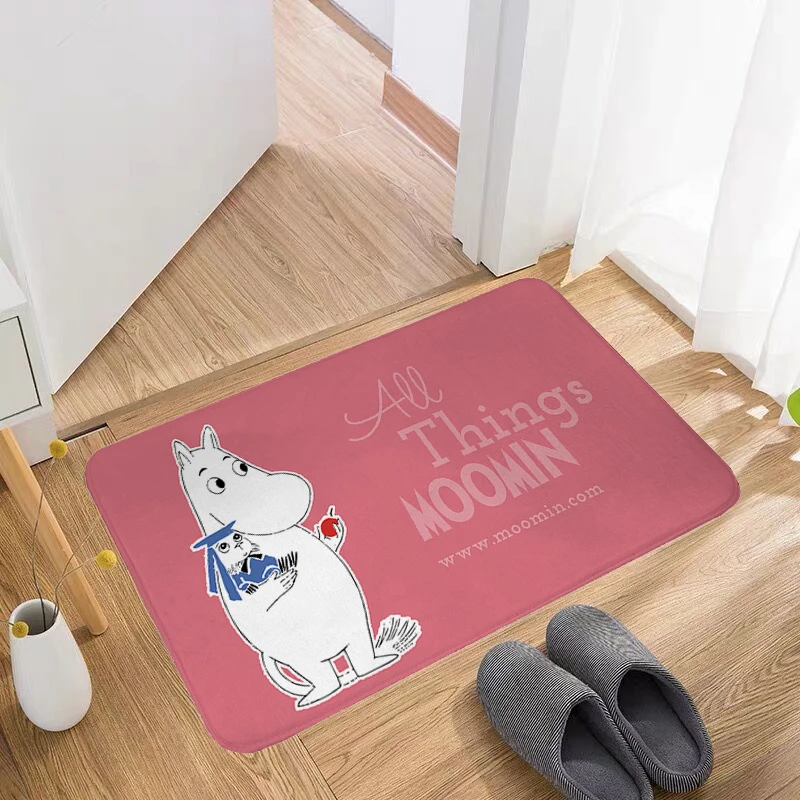 

Hippo Moomines Welcome Mat Bedroom Carpet Hallway Large Size Living Room Rug Bathroom Modern Home Decoration Kitchen Decor Mats