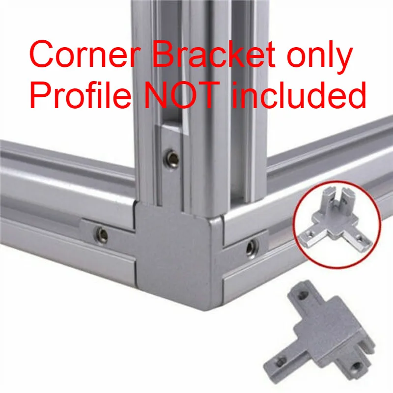 

Aluminum Profile Right-angle Connector T-profile L-shape 3-way Hidden Bracket 20 30 40 Bracket Connector 90 deg Inside Corner
