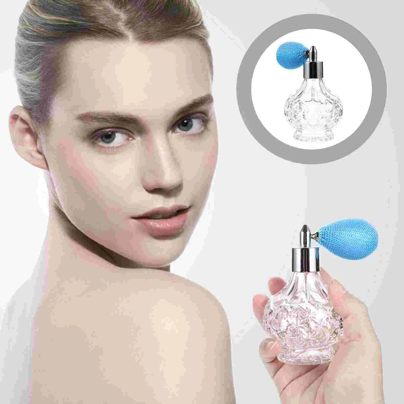 

80 Ml Perfume Glass Bottle Book Shelf Decor Airbag Atomizer Liquid Misting Spray Refillable For