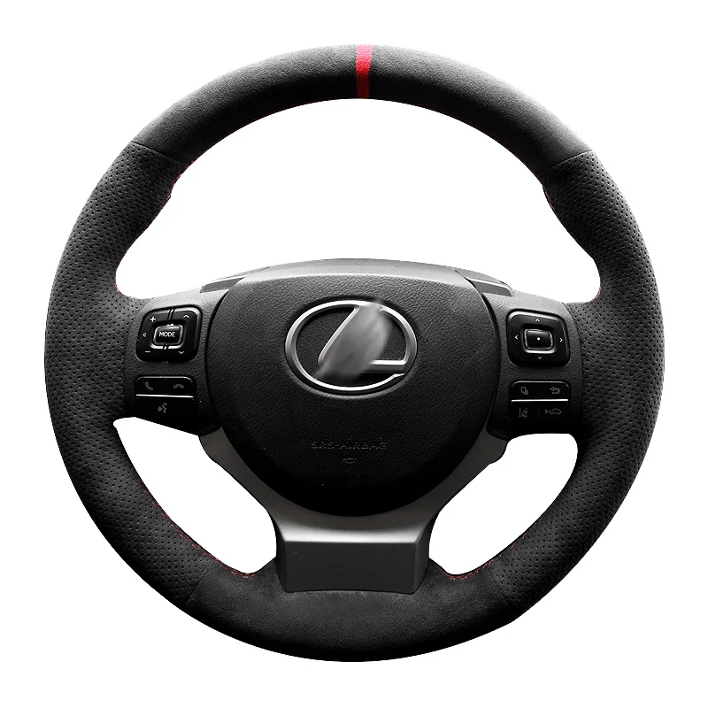 

For Lexus es es200h rx300 nx200 Real Alcantara DIY Hand Sewn Steering Wheel Handle Cover
