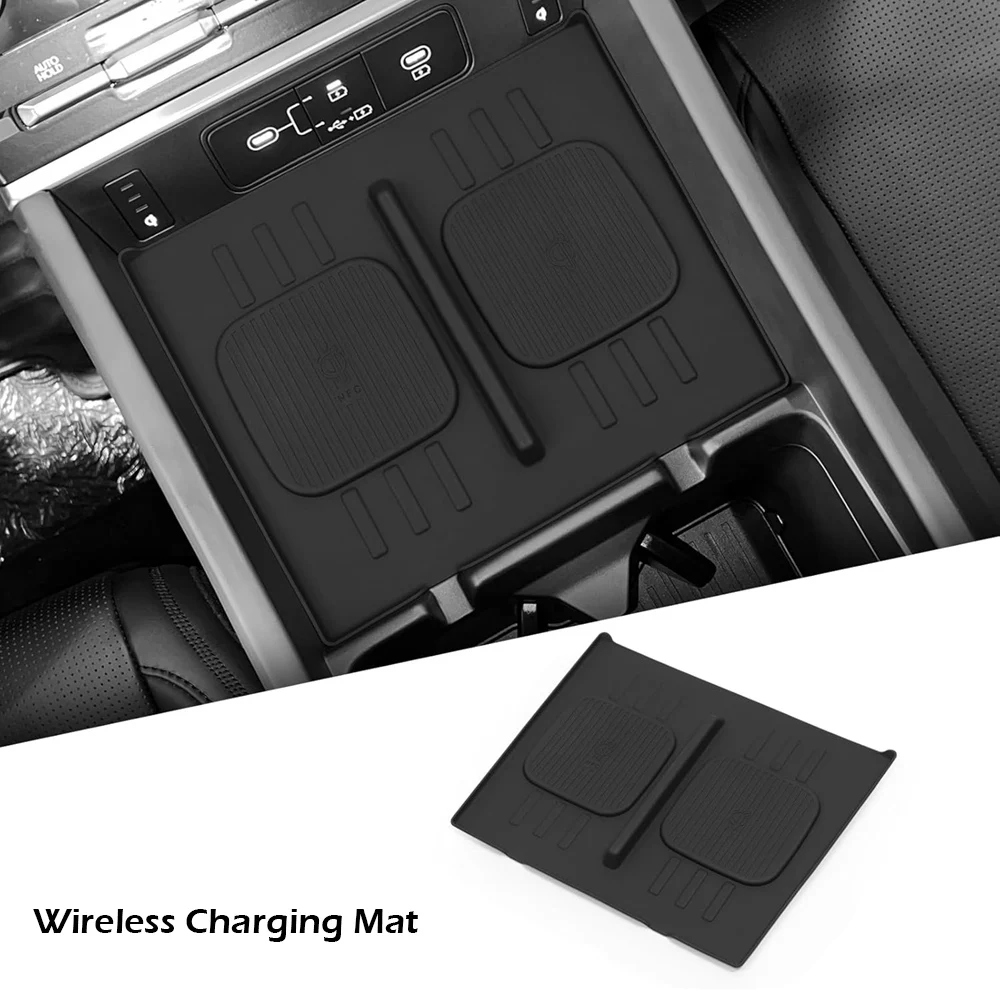 

Органайзер для центральной консоли BEVO, нижний поднос, подстаканник, силиконовый коврик для 2024 2025 Hyundai Santa Fe, подлокотник, ящик для хранения, держатель для напитков