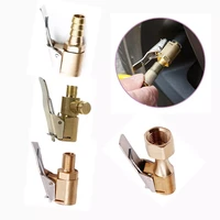 free ship inflatable pump for car tire air chuck inflator pump valve connector clip on adapter car brass 8mm tyre wheel valve