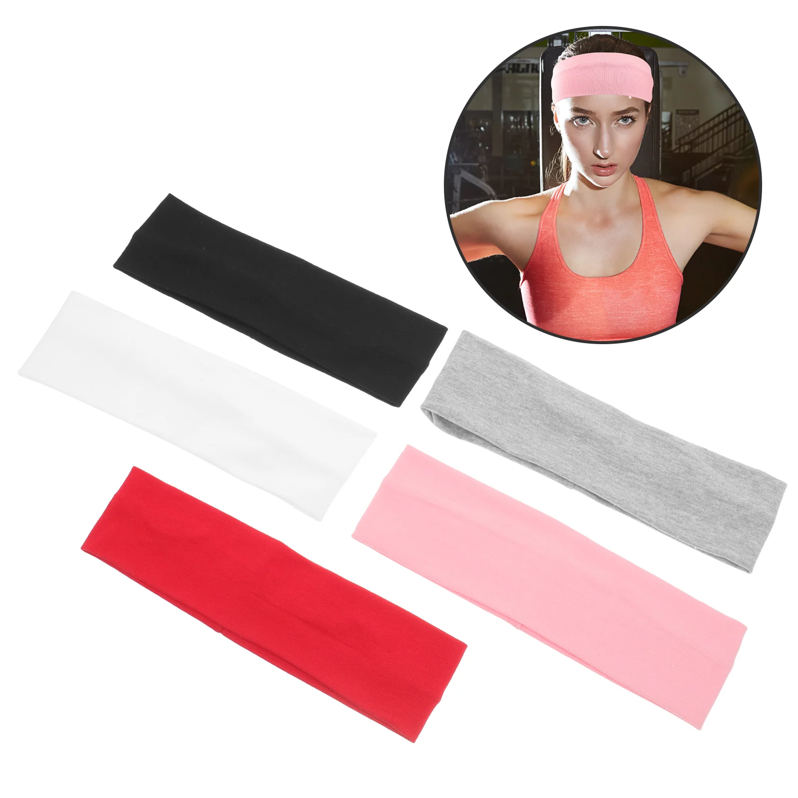 

Sports Headband Workout Sweat Headbands Women Athletic Running Sweatbands Yoga Exercise