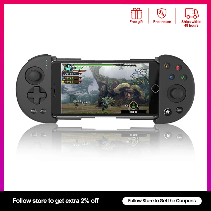 

Bluetooth Gamepad Wireless Joystick Trigger Pubg Mobile Game Controller for Android IOS Smart Phone PC TV box