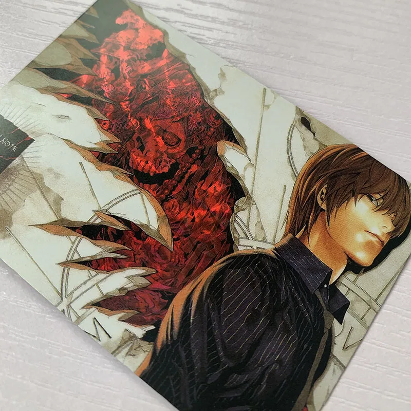 6 шт./компл. карты-вспышки Death Note Jump 50 юбилейный Ягами светильник Misamisa Llawliet Редкие