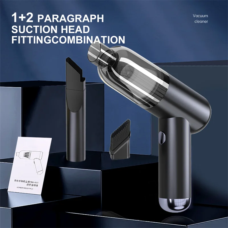 Беспроводной автомобильный пылесос 10000 па домашний портативный Мощный Ручной