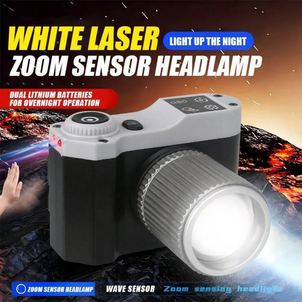 Сильный свет светодиодный индукционный фонарь перезаряжаемый налобный