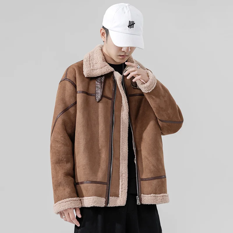 Warm Men Parkas Casual Jackets Winter Thick Men&Streetwear Cotton Padded Jackets Solid Retro Outwear Coat Windbreaker Clothing