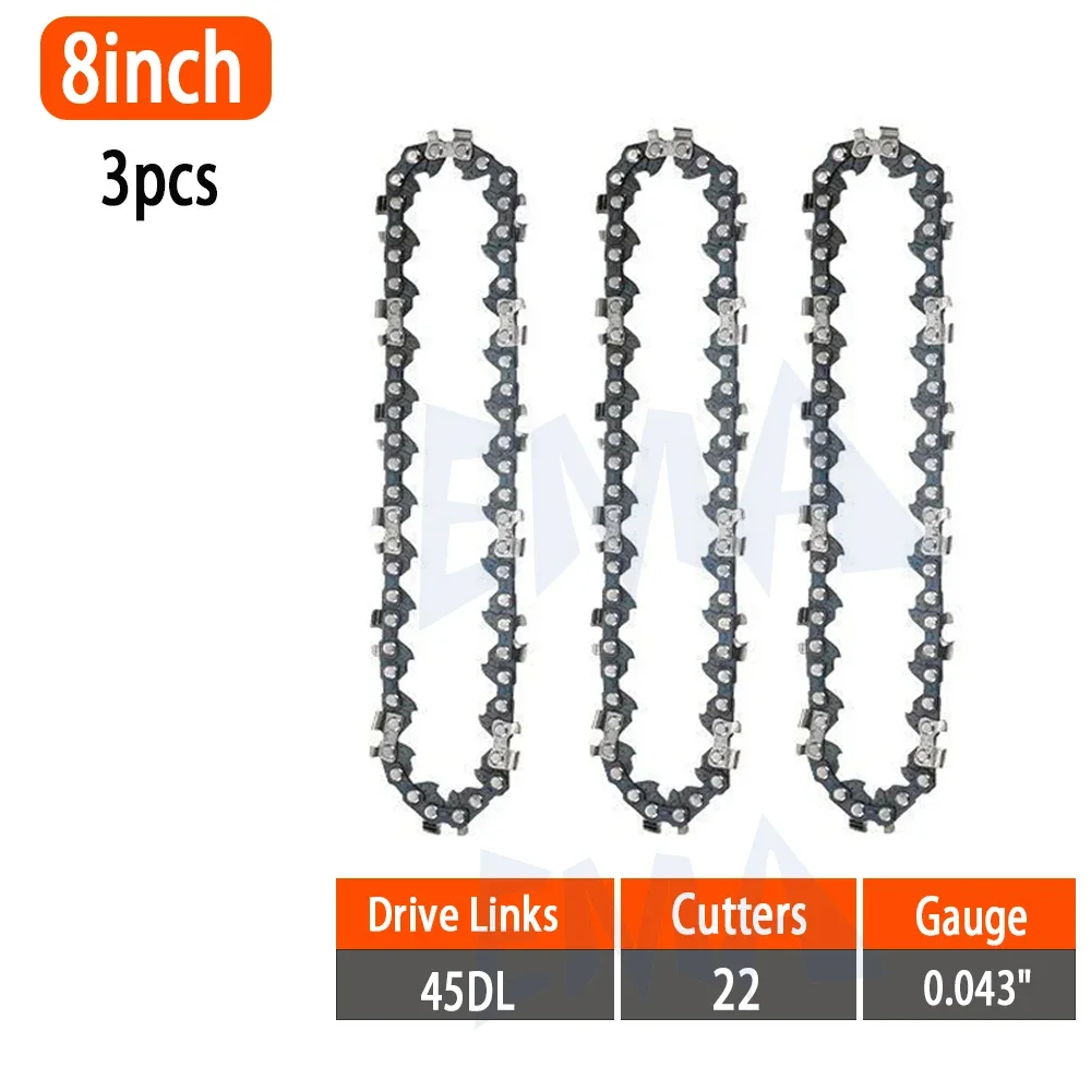 Цепи для бензопил, сплав, 6 дюймов/4 дюйма/8 дюймов