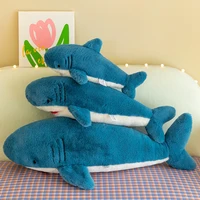 big soft simulation cute shark plush toys kawaii stuffed kids children boys girls lovely shark animal pillow for birthday gifts