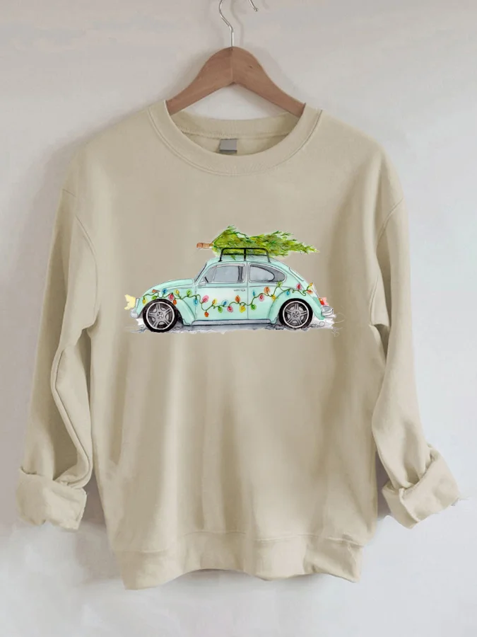 

Merry Christmas Long Sleeve Crewneck Sweatshirt