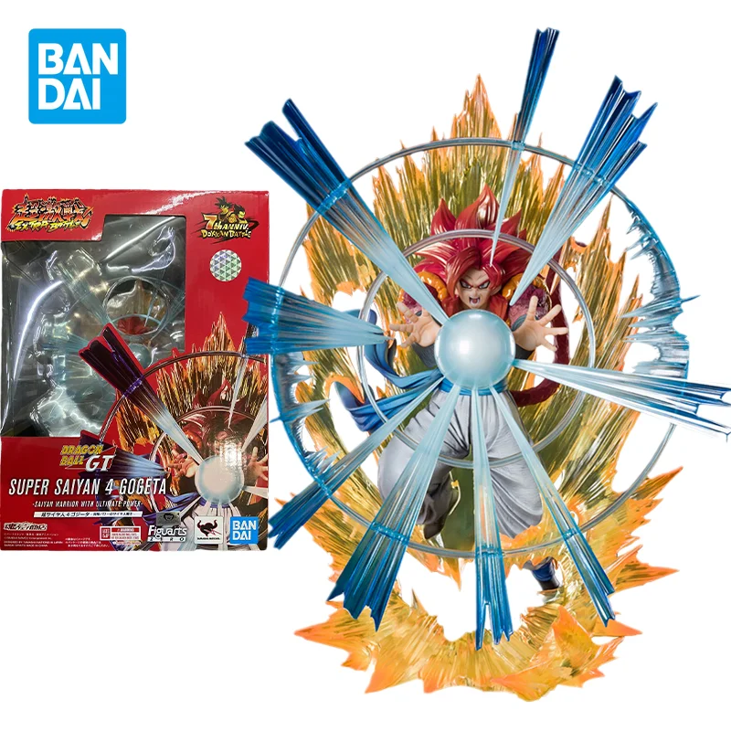 

Bandai Original Dragon Ball GT Anime Figure ZERO PB SUPER SAIYAN 4 GOGETA Action Figure Toys For Kids Gift Collectible Model