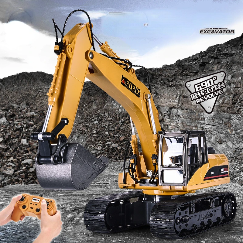 

1 / 20 Alloy Wireless Remote Control Excavator Electric Engineering Vehicle Children's Toy Vehicle Rc Cars for Adults Metal