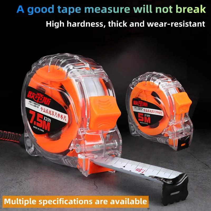 

3/5/7.5/10m portable tape measure anti-fall wear-resistant tape measure waterproof tape measure meter ruler steel tape measure