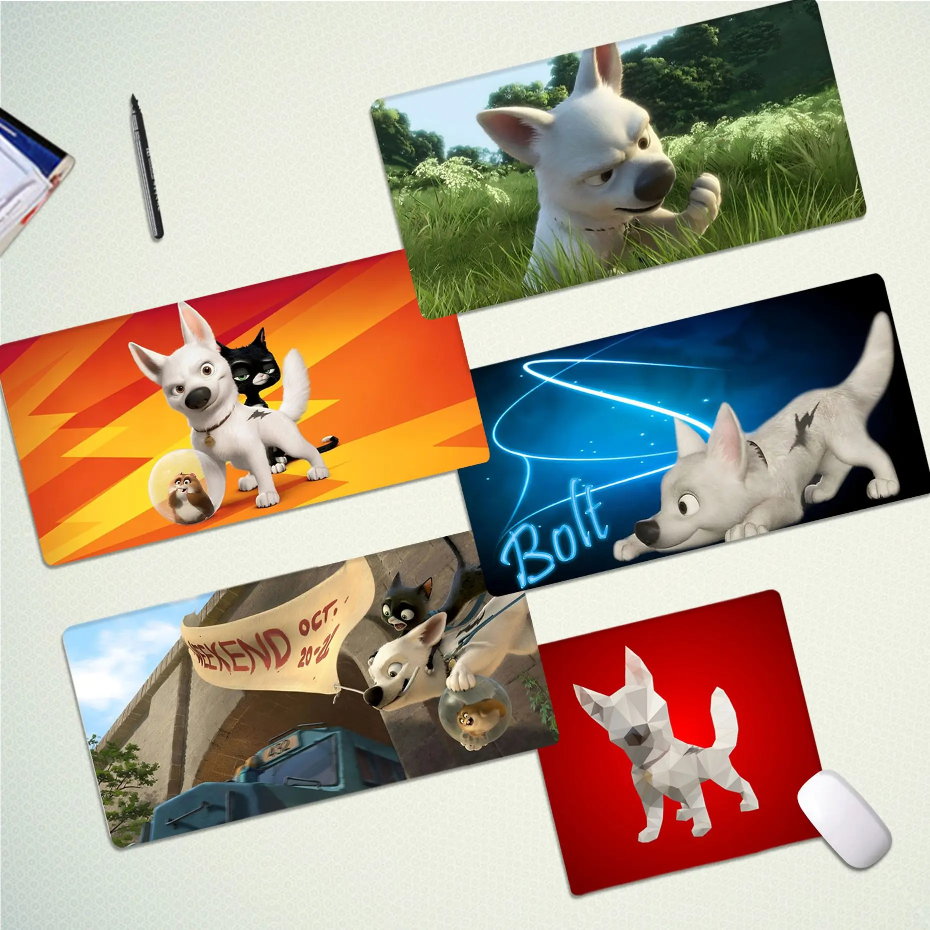 Большой коврик для мыши MINISO Bolt Dog