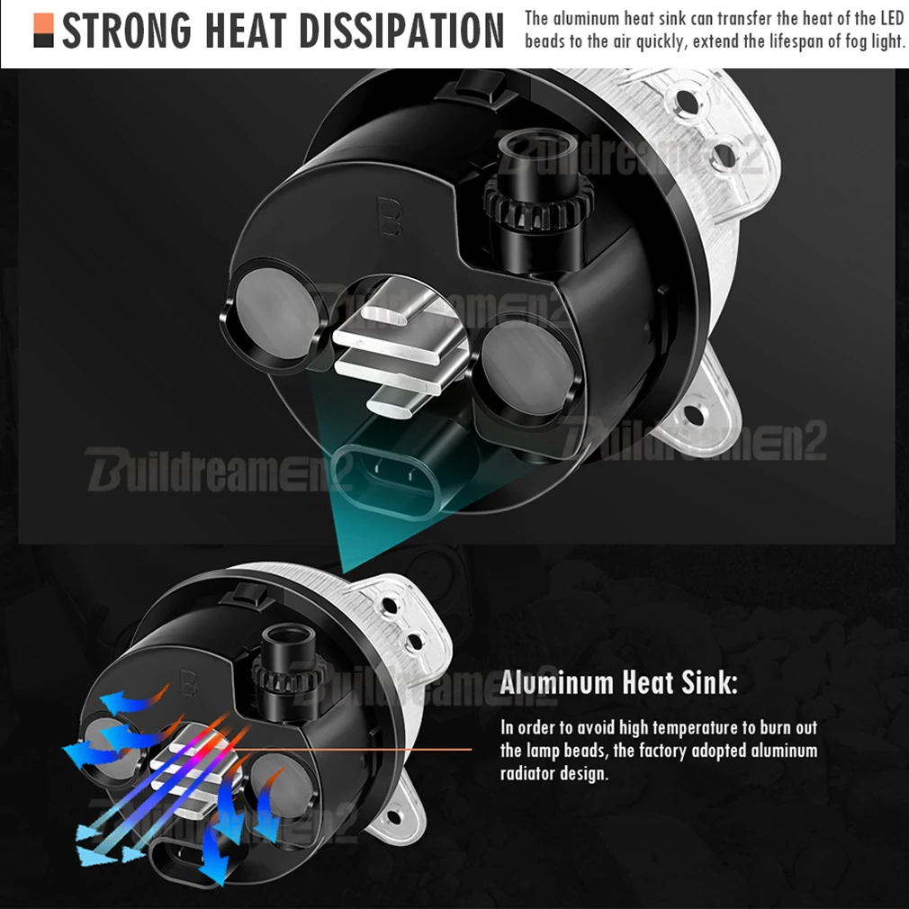 2 противотуманных фар Canbus в сборе для Volkswagen VW Caravelle T5 2003-2009 30 Вт 8000LM Автомобильные