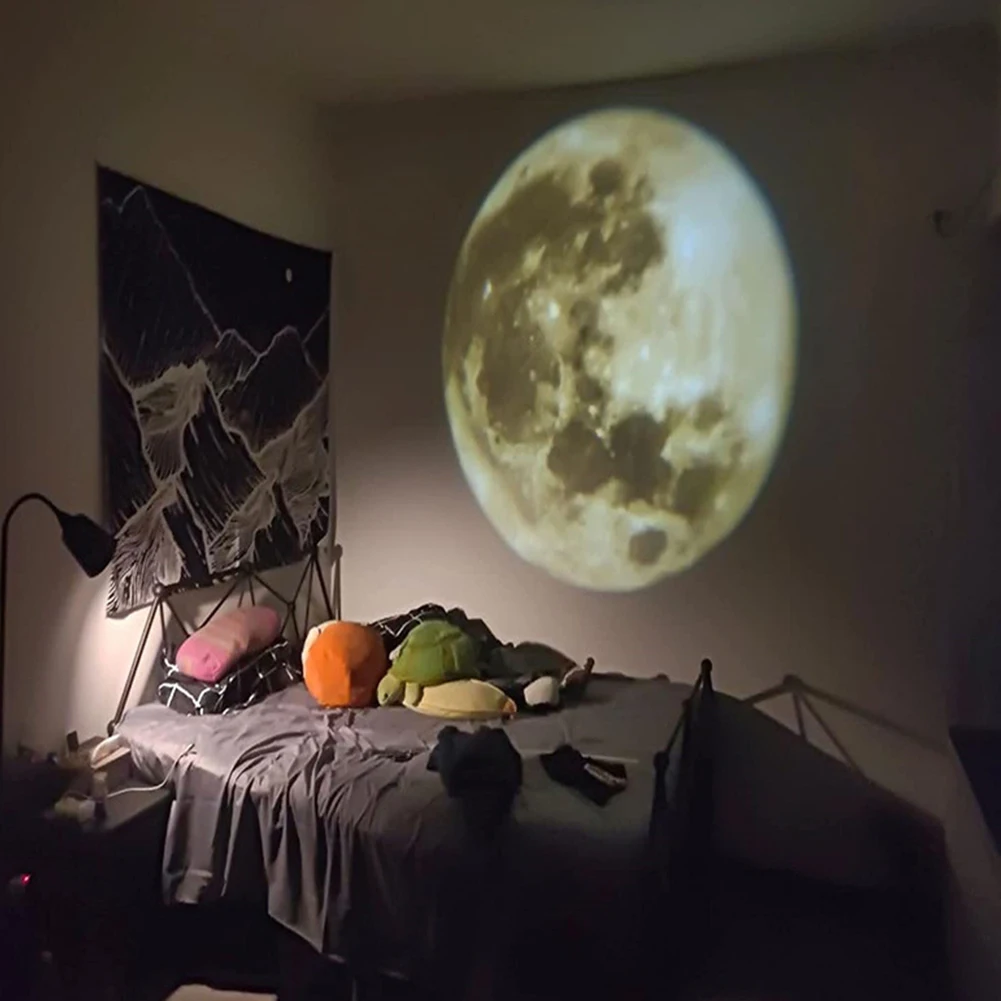 

Проектор носветильник Earth Moon, вращающийся на 360 градусов, 5 В, 3 Вт